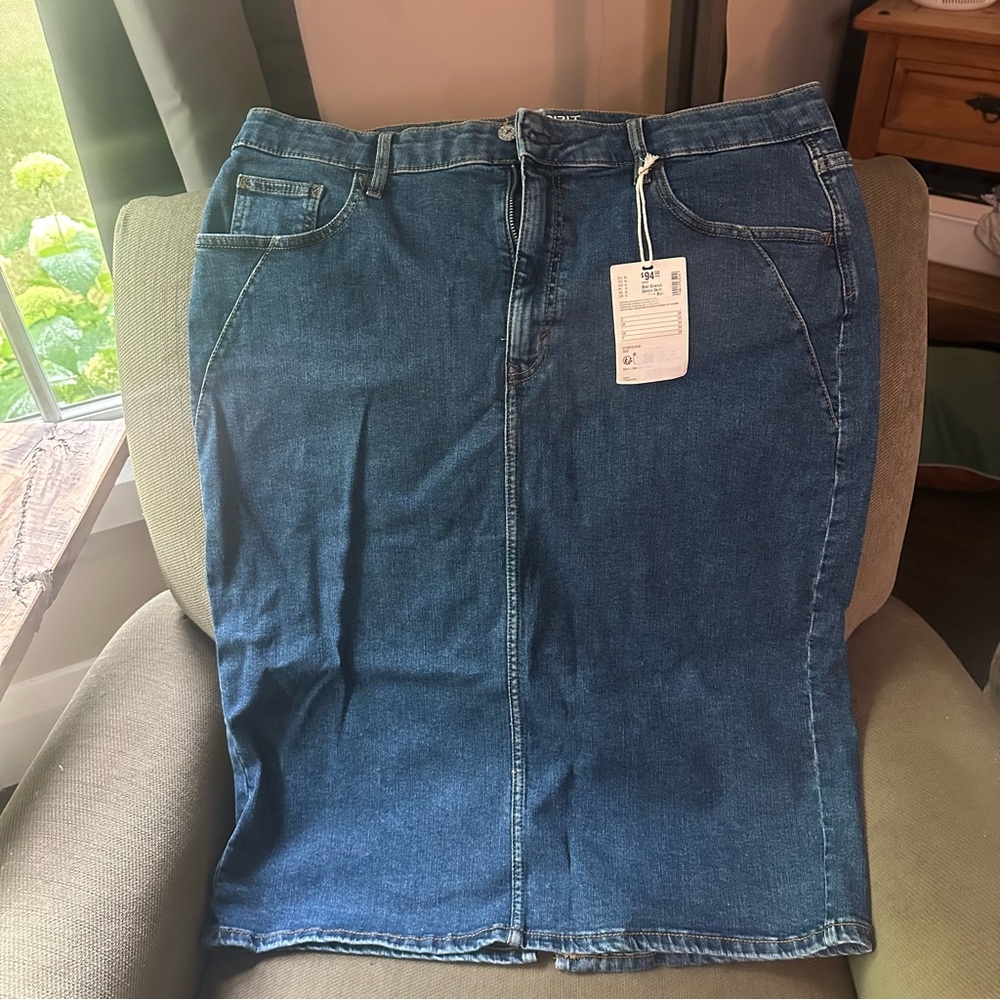Esprit Denim Midi Skirt